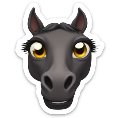 Horse head with brigh eyes Alice madness returns sticker