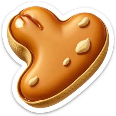 Peanut in caramel sticker