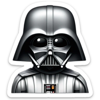Darth vader tapandose los ojos con la mano sticker