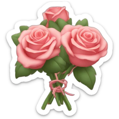 Written Have a nice weekend with a bunches of roses sticker