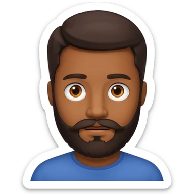 Hombre con barba sticker