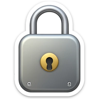 Lock with a passcode sticker