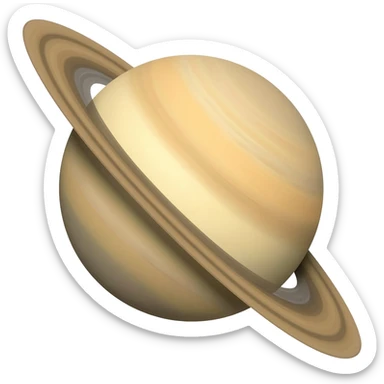 saturn emoji sticker