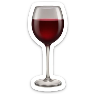 verre de vin rouge sticker