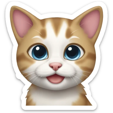 New Year's Kitten sticker