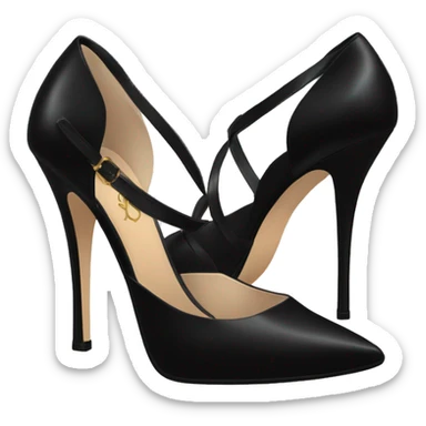 YsL heels in black sticker