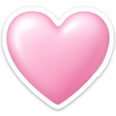 baby pink heart  sticker