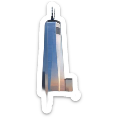 One world trade center sticker