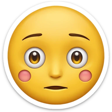 emoji turned to the side looking with a side eye sticker