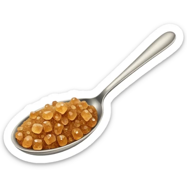 brown sugar on a spoon sticker