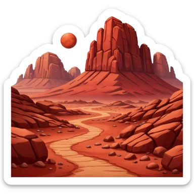 Mars sticker