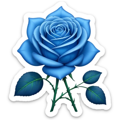 rosa azul emoji sticker