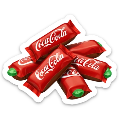 Pacchetto di caramelle gommose alla coca-cola sticker