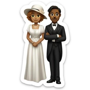 Jack and rose from titanic sticker