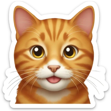 ginger cat sticker