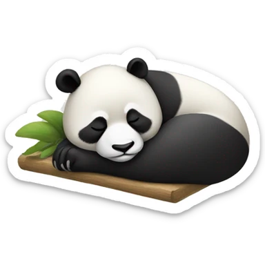 Sleeping panda sticker