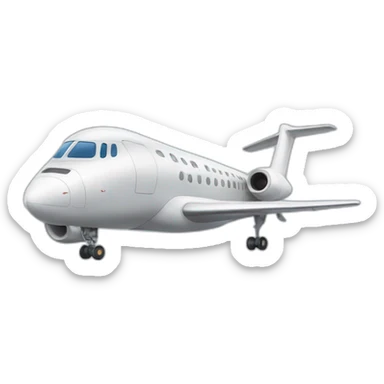 plane transforming into train sticker