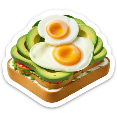 Avocado toast sticker