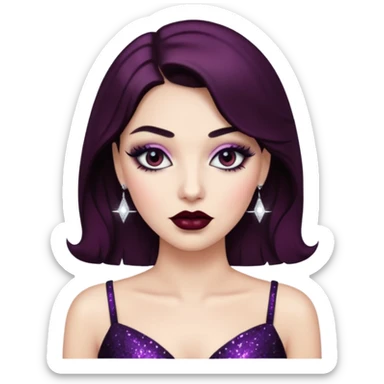 Glitter noir darling sticker