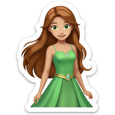 Flora from the Winx Club is showing like sticker