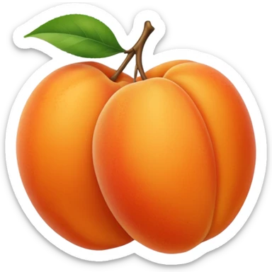 Hace la fruta damasco sticker