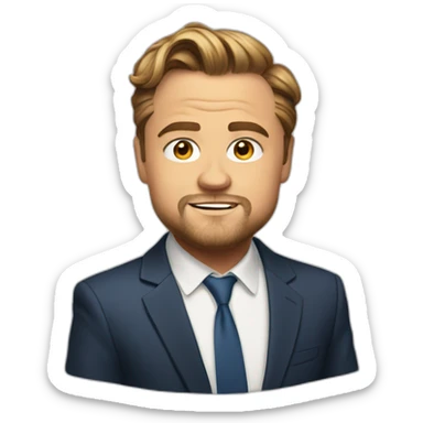 snide emoticon dicaprio sticker
