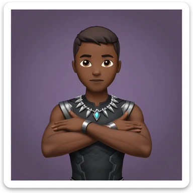 wakanda sign of black panther doing it sticker