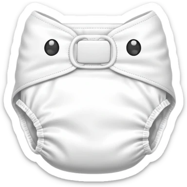 1 diaper very plain sticker