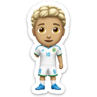 Un brésilien blanc qui joue au foot  sticker