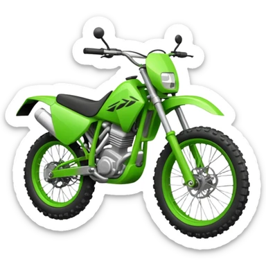 green enduro bike sticker
