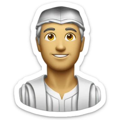 Italian statue graduating sticker