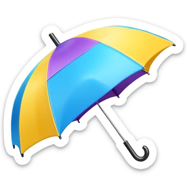  Umbrella 3D emoji png sticker