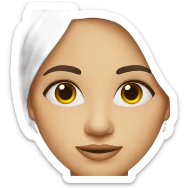 brunette-woman-with-hazel-eyes sticker