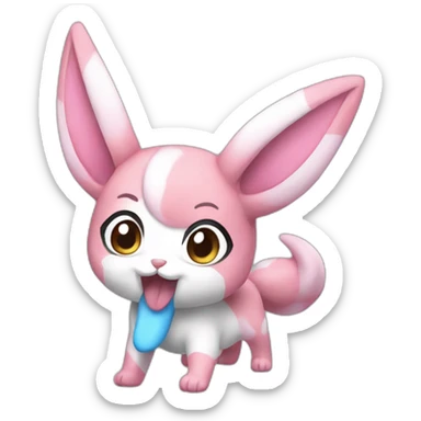 Sylveon-eating sticker