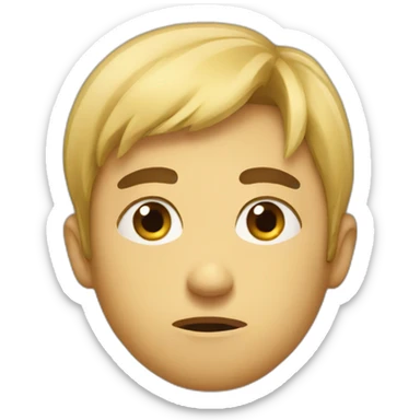 feeling ashamed sticker