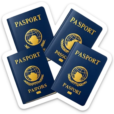 3 passports sticker