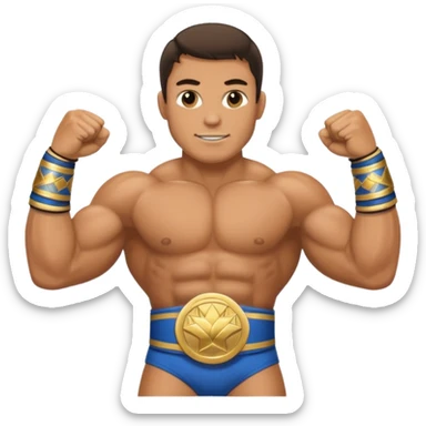  professional-wrestling with champions belt sticker