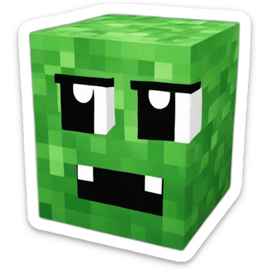 creeper minecraft sticker