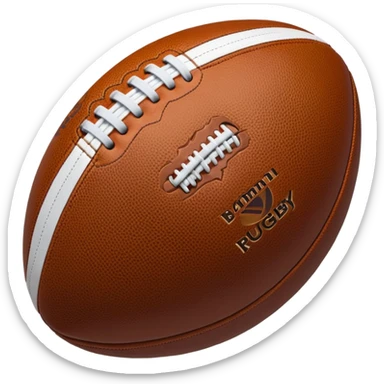 Balón de rugby holograma  sticker