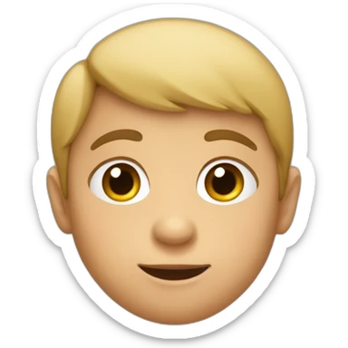 Niño pequeño con ojos grandes sticker
