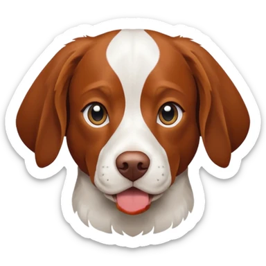 Un chien de chasse, elagneul breton aussis. . sticker