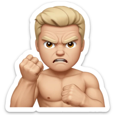 Angry fuck you sticker