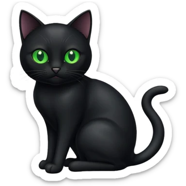 Animal Black Cat sticker