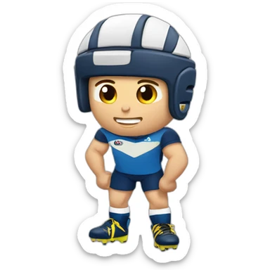 Joueur de rugby bête sticker
