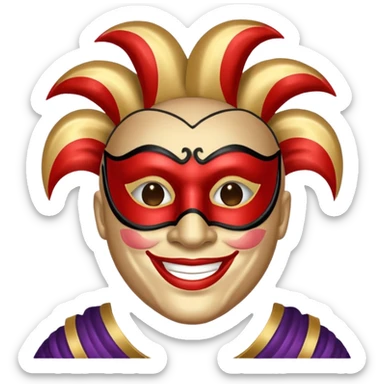 carnival masked guy sticker