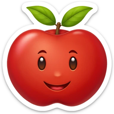Eu quero um emoji de acerola, mas SEM carinha sticker