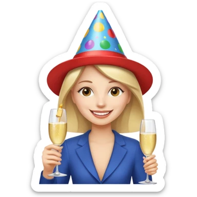 Felicitations on your natal day to the most exquisite and resplendent dame in the entire cosmos. sticker