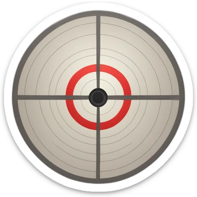 crosshair target sticker