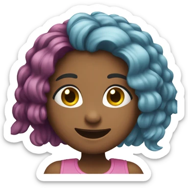 girls having fun together sticker