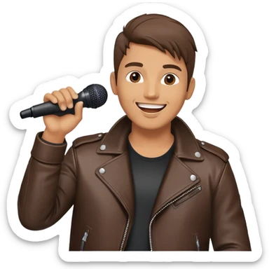 Happy Rock Pop Music Male Singer in his 30s sticker